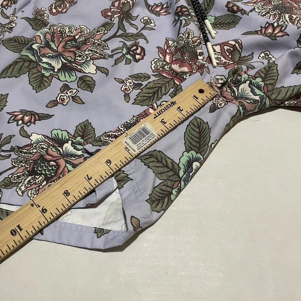 Lost Enterprises Floral Beach Shorts Mens Size XL Drawstring Stretch Beach‎